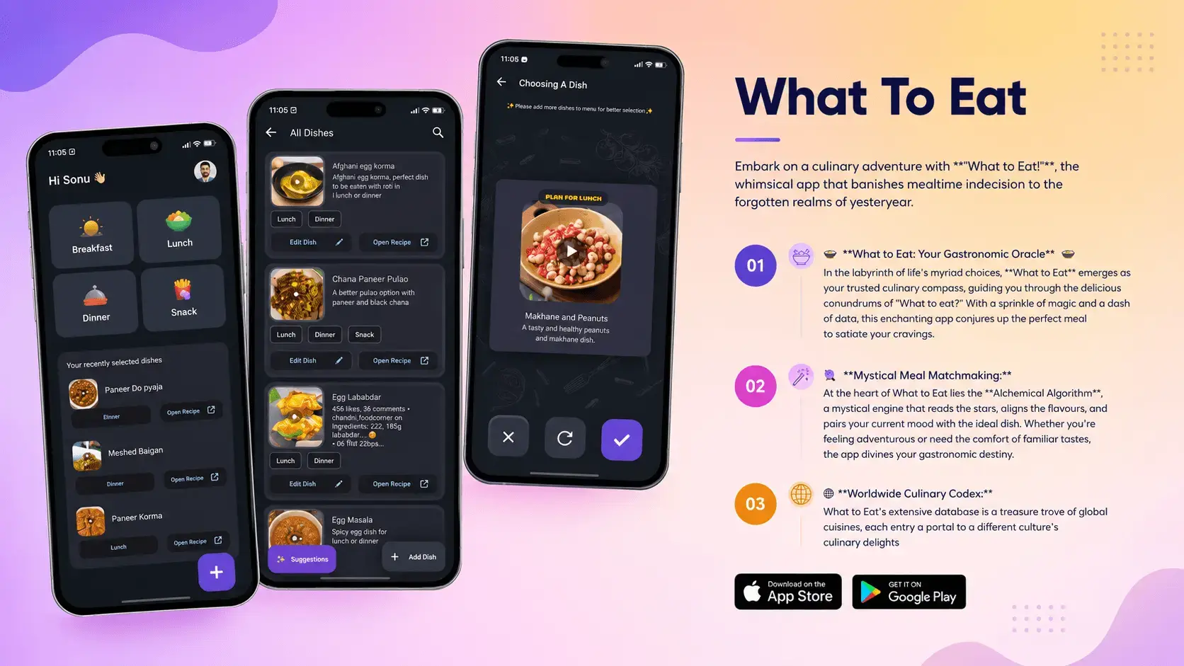 What to Eat meal discovery platform